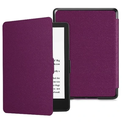 Afbeelding van Fintie Slim Hoes voor 6,8&quot; Kindle Paperwhite (11e generatie 2021) / Signature Edition Premium Lichtgewicht Kunstleer Beschermhoes met Automatische slaap /waak, (Paars)