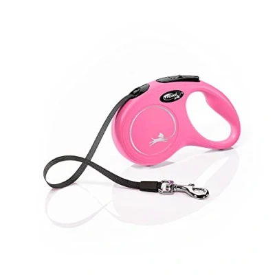 Afbeelding van Flexi Rollijn Classic Band 5 meter tot 15 kg Roze