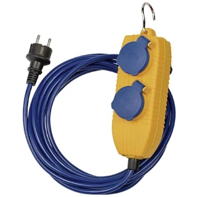 Afbeelding van Brennenstuhl 1161750020 Stroom Verlengkabel Geel, Blauw 5.00 m AT N05V3V3 F 3G 1,5 mm²