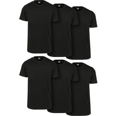Afbeelding van Urban Classics 6 PACK Tshirt basic, Heren, Maat: Large, Black