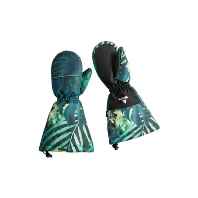 Afbeelding van Weedo Cosmo Dschungel Wanten voor kinderen, Maat: 140 152, Jungle print mint