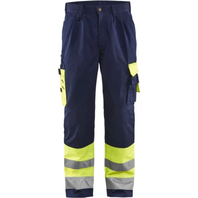 Afbeelding van Blaklader Werkbroek Hi vis 158 4 GEEL/MARINEBLAUW D96