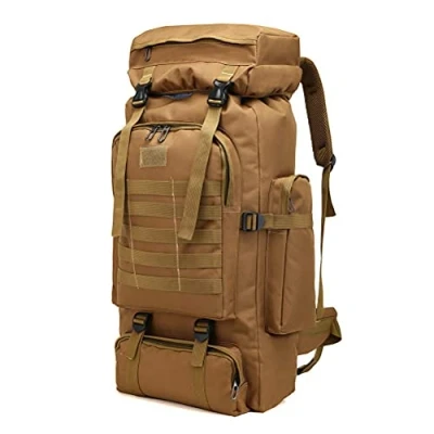 Afbeelding van 60 l 80 l, outdoor militaire rugzak voor heren, camouflage, noodrugzak, waterdicht, survival, gevuld, vluchtrugzak, noodgevallen, backpack, vechtrugzak, wandelrugzak, lichte rugzak, 80L, Große Kapazität