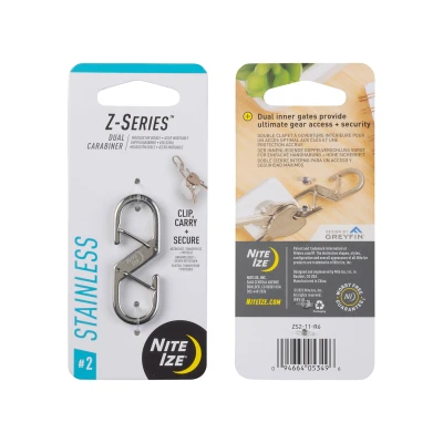 Afbeelding van Nite Ize Z Series Karabijnhaak Zilver #2