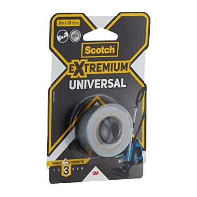 Afbeelding van Scotch ducttape Extremium Universal, ft 19 mm x 3 m, zilver