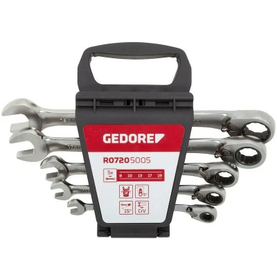 Afbeelding van Gedore R0720 5005 Ringratel steeksleutelset 8 19 mm 5 dlg 3300872