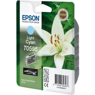 Afbeelding van Epson T0595 (C13T059540) Inktcartridge Licht cyaan