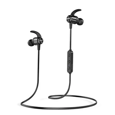 Afbeelding van Bluetooth hoofdtelefoon, draadloos, met microfoon CVC8.0, 20 uur batterijduur, waterdichte IPx7 bescherming, 5.0 oordopjes voor iPhone/Android