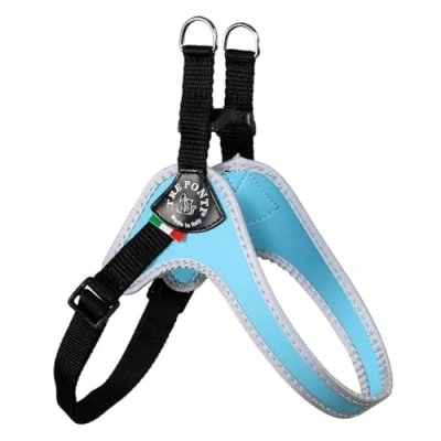 Afbeelding van Tre Ponti Fibbia Verstelbaar Tuig Blauw&amp;Reflectie Hondenharnas 28 37 cm Tot 3 Kg