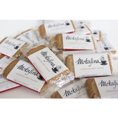 Afbeelding van Mokafina speculoos koekjes, induvidueel verpakt, doos 300 stuks koekjes