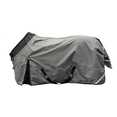 Afbeelding van HKM Outdoordeken Liberty 1200D Lichte voering Grijs/Zwart 155