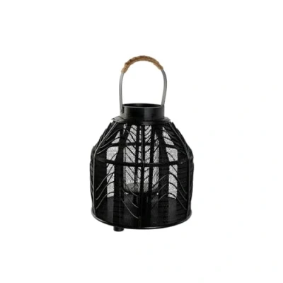 Afbeelding van Kaarshouder Home ESPRIT Zwart Metaal 26,5 x 28 cm