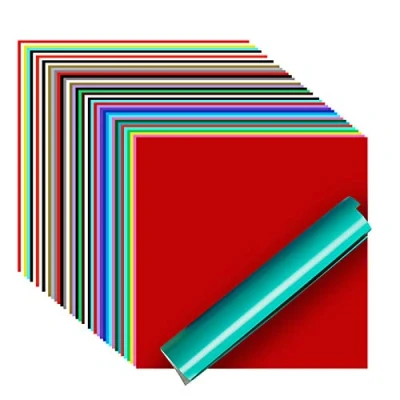 Afbeelding van iImagine Vinyl 40 vellen premium permanente zelfklevende vinylplaten, 30 x cm, diverse kleuren (glanzend, mat en metaal) voor knutselsnijders, Cricut, Silhouette Cameo machines
