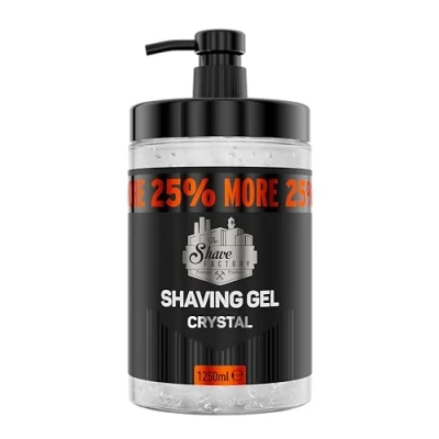 Afbeelding van The Shave Factory Shaving Gel Perfecte Scheren Ervaring, Hydratatie, Bescherming en Comfort voor Mannen Premium Scheergel een Ultragladde Verfrissende Scheerbeurt (Crystal, 1250ML)