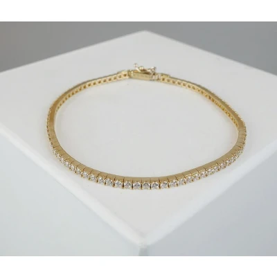 Afbeelding van Christian geel gouden zirkonia armband