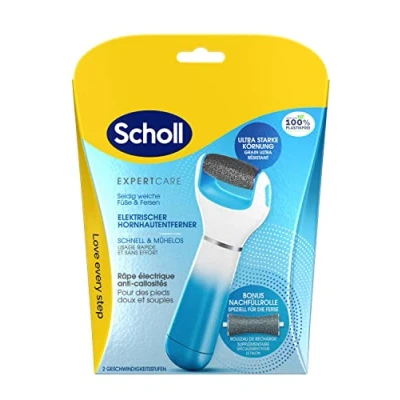 Afbeelding van Scholl Expert Care eeltverwijdering voor zijdezachte voeten, elektrische eeltverwijderaar snel en moeiteloos (met zeemineralen rol nauwkeurige resultaten, 1 apparaat inclusief rol) stuk (1