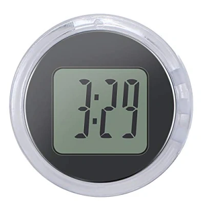 Afbeelding van YUNYODA mini klok voor motorfiets, waterdicht, thermometer, hygrometer, digitaal, gebruik binnenshuis, temperatuur en luchtvochtigheid