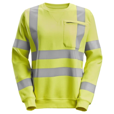Afbeelding van Snickers 2876 ProtecWork, Dames Sweatshirt, High Vis Klasse 3/2 Geel, Visibility