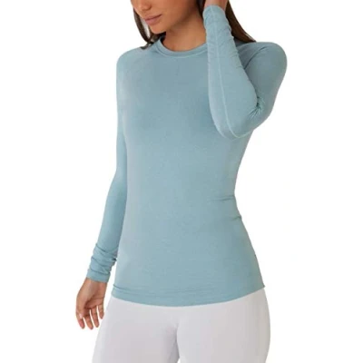 Afbeelding van SuperThermal Compressietop met Lange Mouwen voor Dames Tourmaline (Blauw)