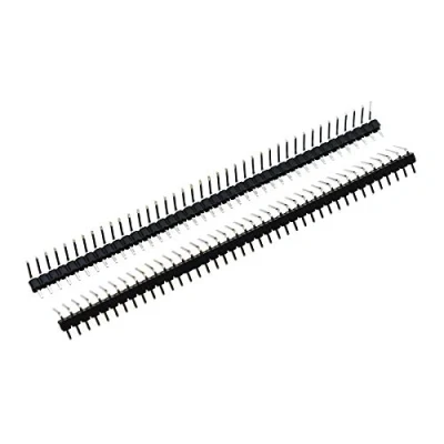 Afbeelding van Reland Sun 20 stks Dubbele Rij Enkele Vrouwelijke Mannelijke Pin Rechte Hoek 2.54mm Header PCB Breakaway Connector Pitch Headers Strip (Enkele Pin)