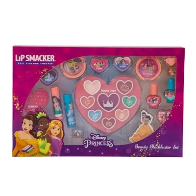 Afbeelding van Lip Smacker Disney PRINSES Blockbuster Set, All in One Make upset met Lippenbalsems, Lipgloss, Glanscrèmes &amp; Nagellakken voor de Prinsessenlook van je Kinderen, Haar upaccessoires Inbegrepen