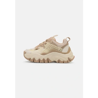 Afbeelding van Buffalo Trail ONE Sneakers laag, Dames, Maat: 40, Beige Imitatieleer/ textiel