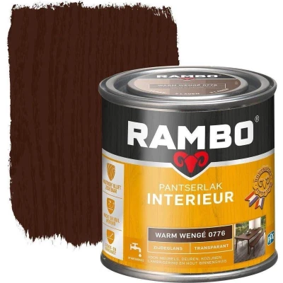 Afbeelding van Rambo Interieur Lak Transparant Zijdeglans Warm Wenge 0776 0,25 liter