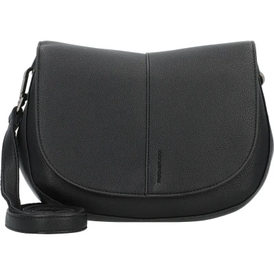 Afbeelding van FREDsBRUDER Leren Schoudertas Bestie Saddle Bag Black Zwart