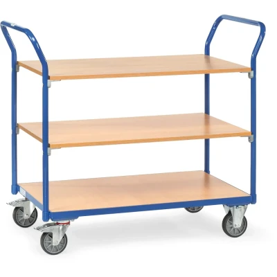 Afbeelding van fetra 1802 Tafelwagen Staal Poedercoating Laadvermogen (max.): 200 kg Stralend blauw (RAL 5007)