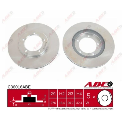 Afbeelding van ABE Remschijven C36016ABE
