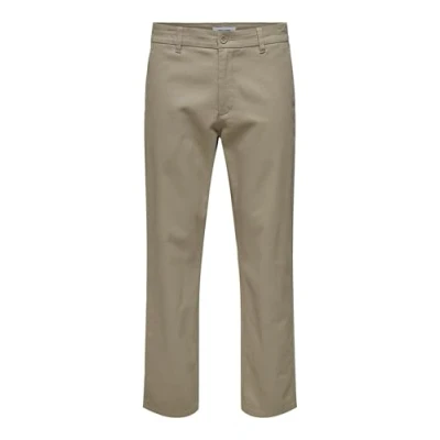 Afbeelding van Only &amp; Sons Onsnicky Straight PANT Broek, Heren, Maat: 31x32, Chinchilla