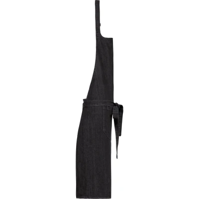 Afbeelding van Schort/Tuniek/Werkblouse Unisex One Size Kariban Black Denim 100% Katoen