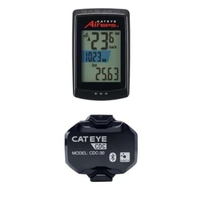 Afbeelding van CatEye Air GPS met cadanssensor: geschikt voor cadans tracking uitgebreide gegevens, Zwart