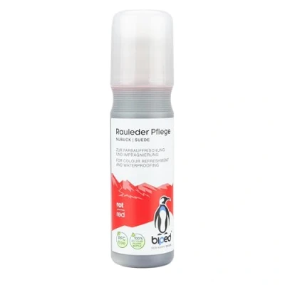 Afbeelding van biped Suèdeverzorging Kleurverfrissing en impregnatie Velours nubuck stick met opbrengspons 75 ml z2790(rood)