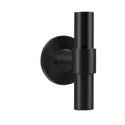 Afbeelding van Formani Piet Boon ONE PBT100V massieve voordeurknop vast op rozet PVD mat zwart