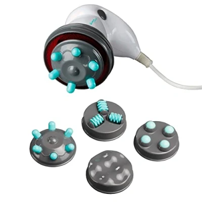 Afbeelding van ARDES ARM240N Professioneel anti cellulitis massageapparaat met infraroodverwarming voor billen en benen 4 verwisselbare accessoires reistas