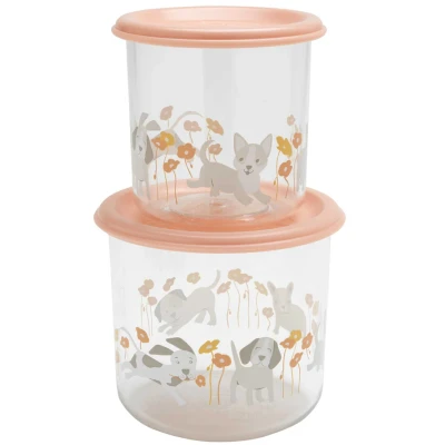 Afbeelding van Sugarbooger snackdoosjes good lunch poppies &amp; puppies large 2st