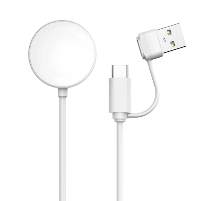 Afbeelding van Type C charging cable for Apple watch 0,5 Meter van iMoshion 5 / Wit Kunststof