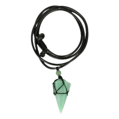 Afbeelding van Aventurijn groen ketting mannen cone