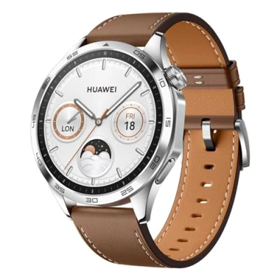 Afbeelding van Huawei Watch GT 4 Zilver/Bruin 46mm