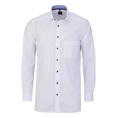 Afbeelding van Olymp overhemd mouwlengte 7 extra lange mouwen Luxor Modern fit normale wit effen
