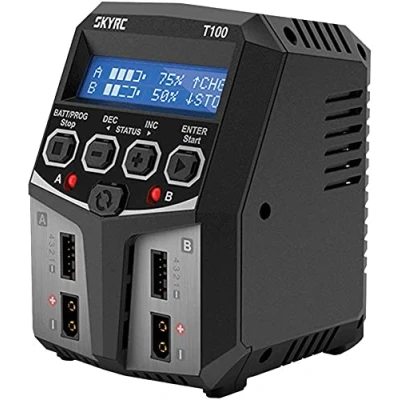 Afbeelding van SkyRC T100 Charger Duo 5A lipo 2/3/4S