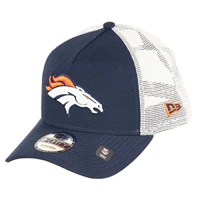 Afbeelding van New Era Denver Broncos NFL White Mesh Trucker 9Forty A Frame Cap One Size