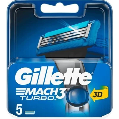 Afbeelding van Gillette Mach3 Turbo 20 stuks Scheermesjes