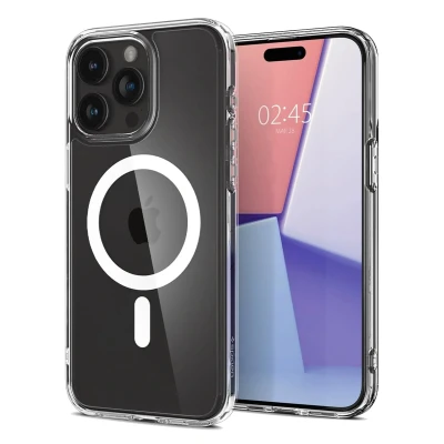 Afbeelding van Spigen Ultra Hybrid Mag Case Apple iPhone 15 Pro Max (White) Magfit ACS06576