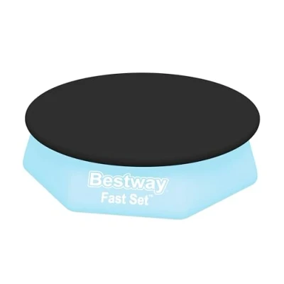 Afbeelding van Bestway Cover Rond Grijs 244 cm