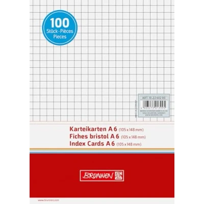 Afbeelding van Indexkaart A6 kar ws 100st