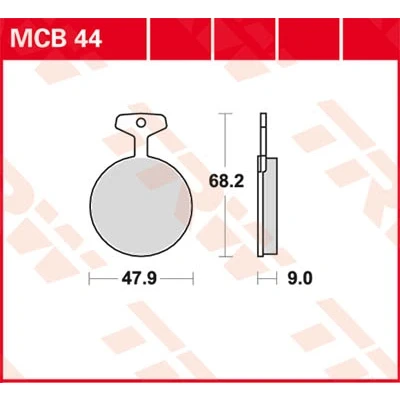 Afbeelding van Remblokset TRW MCB44