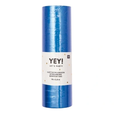 Afbeelding van Streamers blauw smal 18x4m