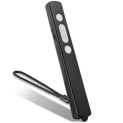 Afbeelding van Kinizuxi Presentatie Clicker Pointer met Lanyard, 100M Draadloze Presenter Afstandsbediening PPT PowerPoint Clicker, 2.4GHz Slide Advancer voor Mac Computer Laptop